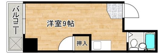 ウエストハイツの間取り画像