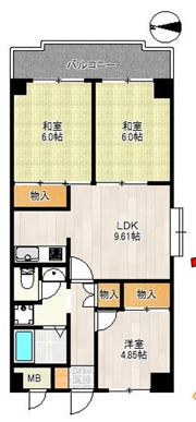 グランドメゾン浅田Iの間取り画像