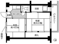 ビレッジハウス福富3号棟の間取り画像