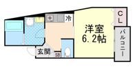 アビタ住吉駅前の間取り画像