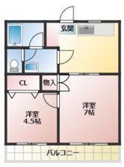 コーポ御茶ノ水の間取り画像