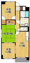 ベルヒルズ則松の間取り画像