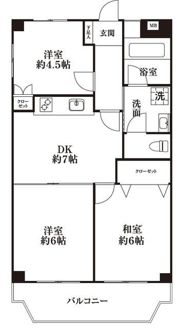 ロアール三園の間取り画像