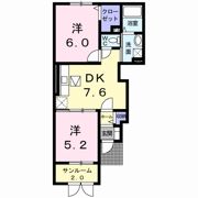 メロディ Cの間取り画像