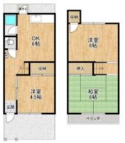 枚方市村野東町テラスの間取り画像