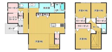 菊陽町原水一戸建て（3499-5）の間取り画像