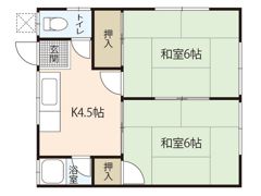 山城アパートの間取り画像