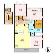 エレンシア Aの間取り画像