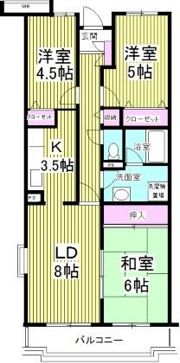 レインボーヒルズ21の間取り画像