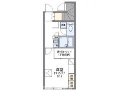 レオパレスPastello Ⅱの間取り画像