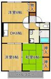 グランディールB棟の間取り画像