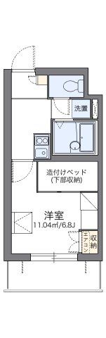 レオパレスシェル都Ⅲの間取り画像