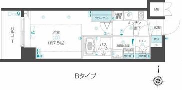 ZOOM市谷本村町の間取り画像