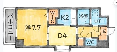 アクアスイート新大阪の間取り画像