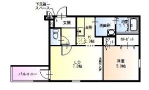 くすのきアパートメントⅡの間取り画像
