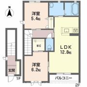 テラスコート東垣生 A棟の間取り画像