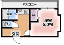 スタジオMの間取り画像