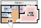 スタジオMの間取り画像