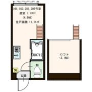 ハーモニーテラス阿佐谷南の間取り画像