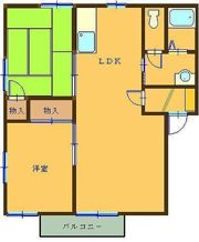 コーポ外原2Bの間取り画像
