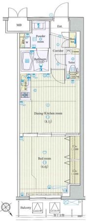 ジーコンフォートウエスト新横浜の間取り画像