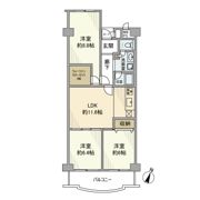 菊名ハイツ1号棟の間取り画像