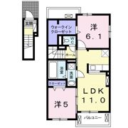 ユニットロル四日市Aの間取り画像