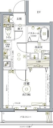 クレヴィスタ練馬武蔵関の間取り画像