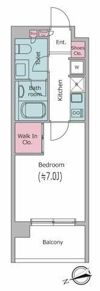 新品家具付きマンション中目黒18（KaGood東京）の間取り画像