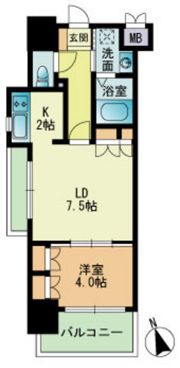 RJRプレシア南福岡の間取り画像