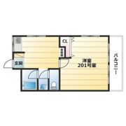 豊里グリーンハイツの間取り画像