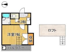 レオパレス熊西の間取り画像