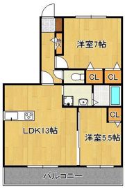 シャーメゾン上の原C棟の間取り画像
