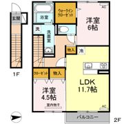 ドミール南吉田の間取り画像