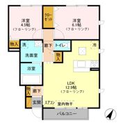 ヴィラSakura Bの間取り画像