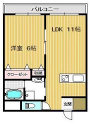 蔵屋マンション第二の間取り画像