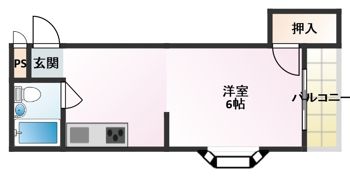 八雲東グリーンハイツの間取り画像