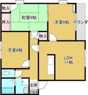 クイーンズコートB棟の間取り画像