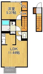 ジェントル篠崎の間取り画像