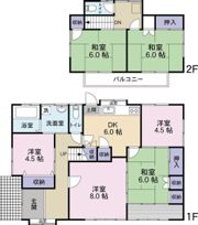 追浜本町1丁目貸家の間取り画像