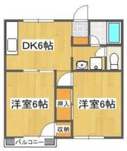 ハイツ冨貴の間取り画像