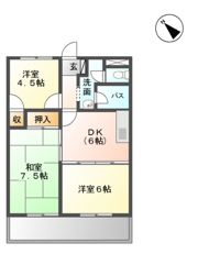 グランシャルマン通町の間取り画像