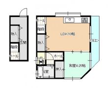 松尾貸家の間取り画像