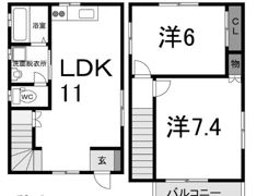 レインボータウン水神原 5の間取り画像
