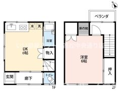 宮脇町増田戸建の間取り画像