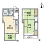 潮田町戸建の間取り画像
