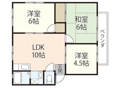 サンシティ石亀の間取り画像