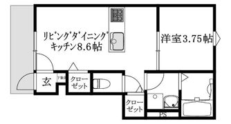 GALLERY HOUSE米湊 A棟の間取り画像