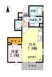 クレセント国立の間取り画像