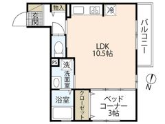 アリエッタ下温品の間取り画像